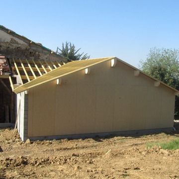 Rénovation toiture et extension bois à Langon