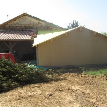 Rénovation toiture et extension bois à Langon